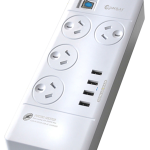 Sansai 4 Way Surge Powerboard With 4 X Usb Charging Ports | 77-PAD-4044