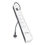 Belkin 4 Way Surge Board With 2 X Usb Ports (2.4a) | 77-BSV401AU2M