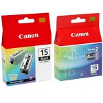 Canon Bci15bk Black Ink Cartridge Twin Pack | 77-BCI15BK