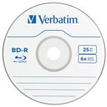 Verbatim Bd-r 25gb 6x White Wide Printable 10 Pack In Jewel Cases | 77-43713