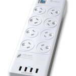 Sansai 8 Way Surge Powerboard With 4 X Usb Charging Ports | 77-PAD-4088