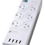 Sansai 6 Way Surge Powerboard With 4 X Usb Charging Ports | 77-PAD-4066