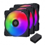 Silverstone Air Blazer 120i Lite Argb 3 Pack 120mm Fan + Controller | 77-SST-AB120I-ARGB-3PK