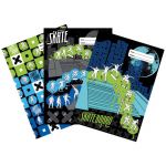 Spencil Skate Paint Book Cover A4 Pack 3 Assorted | 61-113721