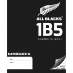 Warwick Exercise Book 1b5 40 Leaf All Blacks Ruled 7mm 255x205mm | 61-113806