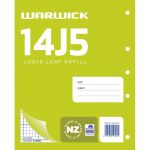 Warwick Refill 14j5 Loose Leaf 40 Leaf 5mm Quad 255x205mm | 61-115115