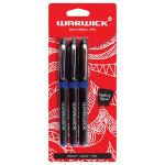 Warwick Pen Rollerball Capped Medium Blue 3 Pack | 61-117386