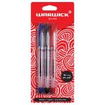 Warwick Pen Gel Capped Medium Blue Black Red 3 Pack | 61-117388