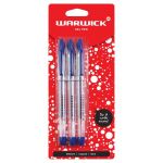 Warwick Pen Gel Capped Medium Blue 3 Pack | 61-117389