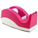 Dixon Tape Dispenser Pink And White Small 18mm X 33m | 61-117520