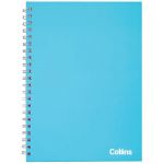 Collins Notebook Wiro A4 Side Opening Ice Blue 7mm Ruled 100 Leaf | 61-120475