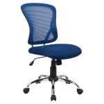 Brenton Chair Blue Mesh Mid Back | 61-141101