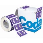 Codafile Label Numeric 9 25mm Roll 500 | 61-162529