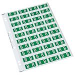 Codafile Label Alpha B 25mm Pack 5 Sheets | 61-162551