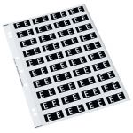 Codafile Label Alpha E 25mm Pack 5 Sheets | 61-162554