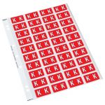 Codafile Label Alpha K 25mm Pack 5 Sheets | 61-162560