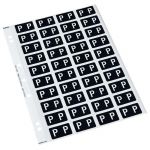 Codafile Label Alpha P 25mm Pack 5 Sheets | 61-162566