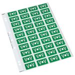 Codafile Label Alpha V 25mm Pack 5 Sheets | 61-162572