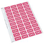 Codafile Label Alpha X 25mm Pack 5 Sheets | 61-162574