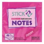 Stick\'n Note 76x76mm 100 Sheet Neon Magenta | 61-200912