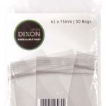 Dixon Resealable Bags Pack 50 65x75mm | 61-201251