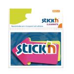 Stick\'n Clearnote Small Arrow Lemon Magenta 2 Pack 76x50mm 60 Sheets | 61-201644