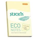 Stick\'n Eco Yellow Pastel 76x51mm 100 Sheets | 61-201647