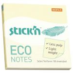 Stick\'n Eco Yellow Pastel 76x76mm 100 Sheets | 61-201651