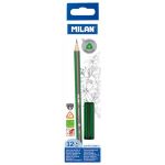 Milan Graphite Pencils B Pack 12 Triangular | 61-214170