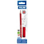 Milan Graphite Pencils Hb Pack 12 Hexagonal | 61-214174