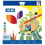 Milan Coloured Pencils Hexagonal Pack 24 Assorted Colours | 61-214180