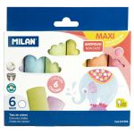 Milan Non Dust Maxi Chalk Pac 6 | 61-214230