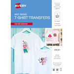 Avery Tshirt Transfer Inspired Ij76 A4 White 1up 5 Sheets | 61-237965