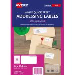 Avery Label L7159-100 Quick Peel 64x33.8mm Fsc Mix Credit 24up 100 Sheets | 61-238022