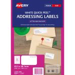 Avery Label L7160-100 Quick Peel 63.5x38.1mm Fsc Mix Credit 21up 100 Sheets | 61-238023