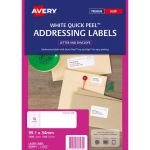 Avery Label L7162-100 Popup Quick Peel 99.1x33.9mm Fsc Mix Credit 16up 100 Sheets | 61-238025