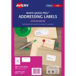 Avery Label L7651 White Fsc Mix Credit 25 Sheets | 61-238044