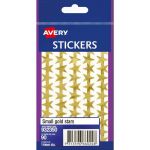 Avery Label Stars Small Gold 90 Pack | 61-238108