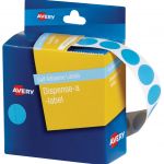 Avery Label Dispenser Dmc14lb Light Blue Round 14mm 1050 Pack | 61-238251