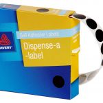 Avery Label Dispenser Dmc14bk Black Round 14mm 1050 Pack | 61-238254