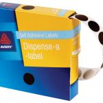 Avery Label Dispenser Dmc14br Brown Round 14mm 1050 Pack | 61-238256