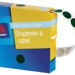 Avery Label Dispenser Dmc14g Green Round 14mm 1050 Pack | 61-238257