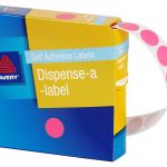 Avery Label Dispenser Dmc14p Pink Round 14mm Fsc Mix Credit 1050 Pack | 61-238259