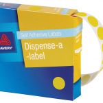 Avery Label Dispenser Dmc14y Yellow Round 14mm Fsc Mix Credit 1050 Pack | 61-238262