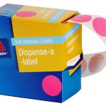 Avery Label Dispenser Dmc24p Pink Round 24mm Fsc Mix Credit 500 Pack | 61-238269