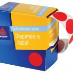 Avery Label Dispenser Dmc24r Red Round 24mm Fsc Mix Credit 500 Pack | 61-238270