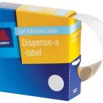 Avery Label Dispenser Dmc18w White Round 18mm 900 Pack | 61-238278