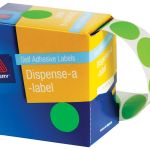 Avery Label Dispenser Dmc14fg Green Fluoro Round 14mm Fsc Mix Credit 700 Pack | 61-238418