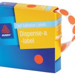 Avery Label Dispenser Dmc14fr Red Fluoro Round 14mm 700 Pack | 61-238420