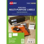 Avery Label L7651 Rev-25 38.1x21.2mm Fsc Mix Credit 65up 25 Sheets | 61-238508